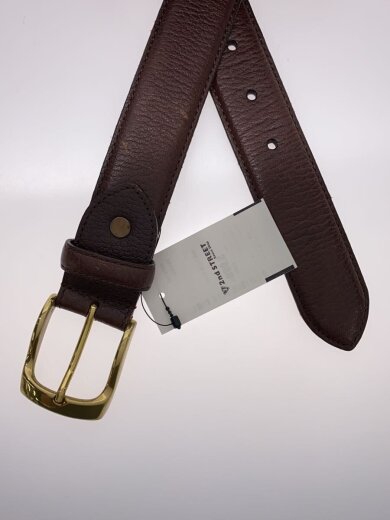 商品画像：ゴールド金具 レザーベルト/BRW 2