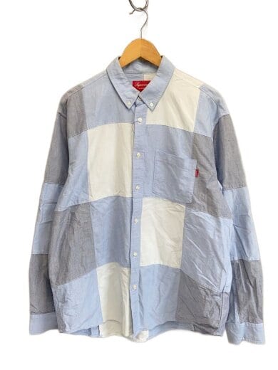 商品画像：20AW Patchwork Oxford Shirt/L/BLU 1