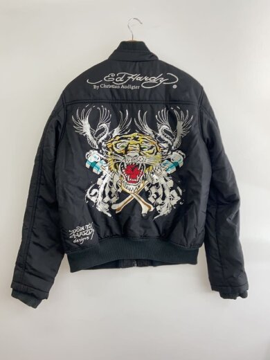 商品画像：MA-1 ラインストーン フライトジャケット/L/BLK 2