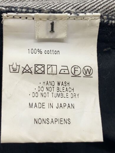 商品画像：ダブルニーワイドデニム/1/BLK 4