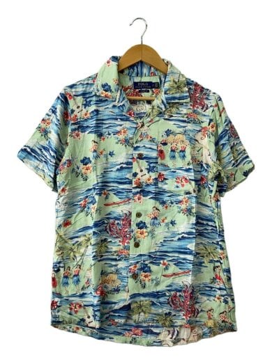 商品画像：Classic Fit レーヨンアロハシャツ/S/GRN/総柄// 1