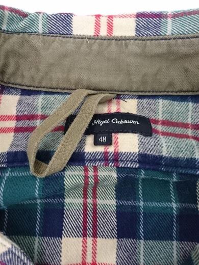 画像：Nigel Cabourn長袖シャツ/48/コットン/GRN/チェック/05300100043