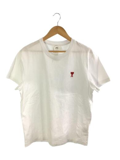 画像：ami alexandre mattiussi22SS/E22UTS002.726/ハートロゴ刺繍/ショートスリーブカットソー/半袖Tシャツ/L/白1