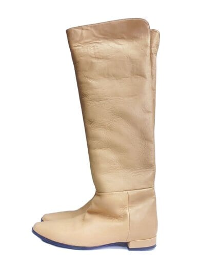 商品画像：ロングブーツ/38/BEG/レザー 1