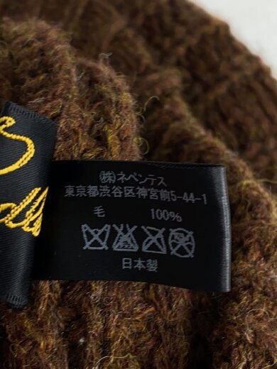 商品画像：ニットキャップ/--/ウール/BRW/無地/メンズ 6