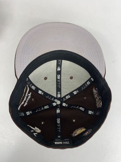 商品画像：キャップ/7 5/8/ポリエステル/BRW/無地/メンズ 4