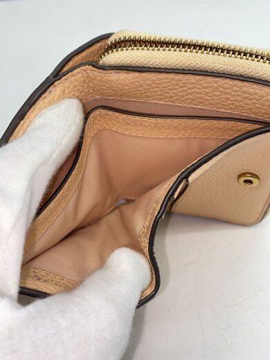 商品画像：2つ折り財布/レザー/BEG/無地/レディース/146463 6