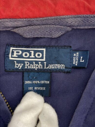 商品画像：ハーフジップパーカー/L/コットン/NVY 3