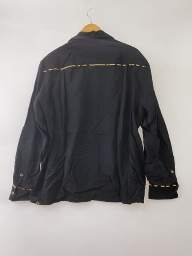商品画像：SWITCHING SHIRT L/S/長袖シャツ/L/レーヨン/BLK/アニマル/25FW-WMS-OC08// 2