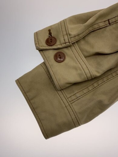 商品画像：ダブルライダースジャケット/M/コットン/BEG/無地 5