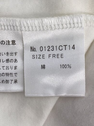 商品画像：Tシャツ/FREE/コットン/WHT/プリント/01231CT14 4