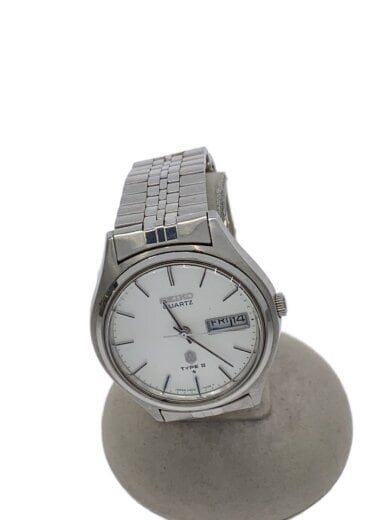 商品画像：クォーツ腕時計/アナログ/WHT/SLV/Type II 1