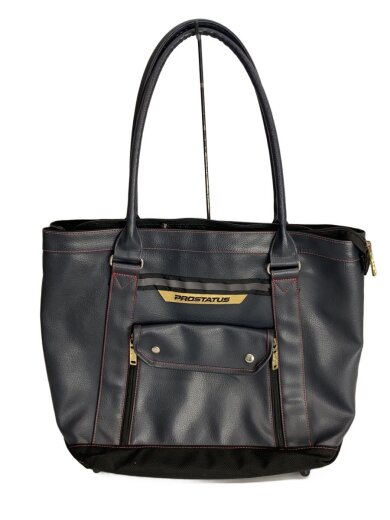 商品画像：トートバッグ/レザー/NVY 1