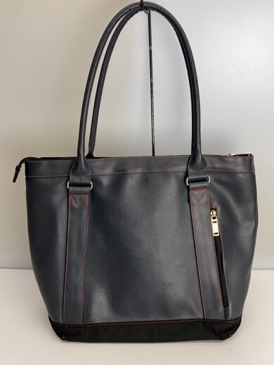 商品画像：トートバッグ/レザー/NVY 3