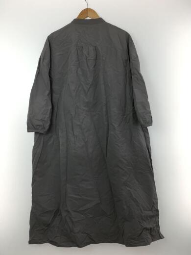 画像：その他ブランドMERLOT IKYU/メルローイキュウ/長袖ワンピース/ハーフジップワンピースコットン/グレー2