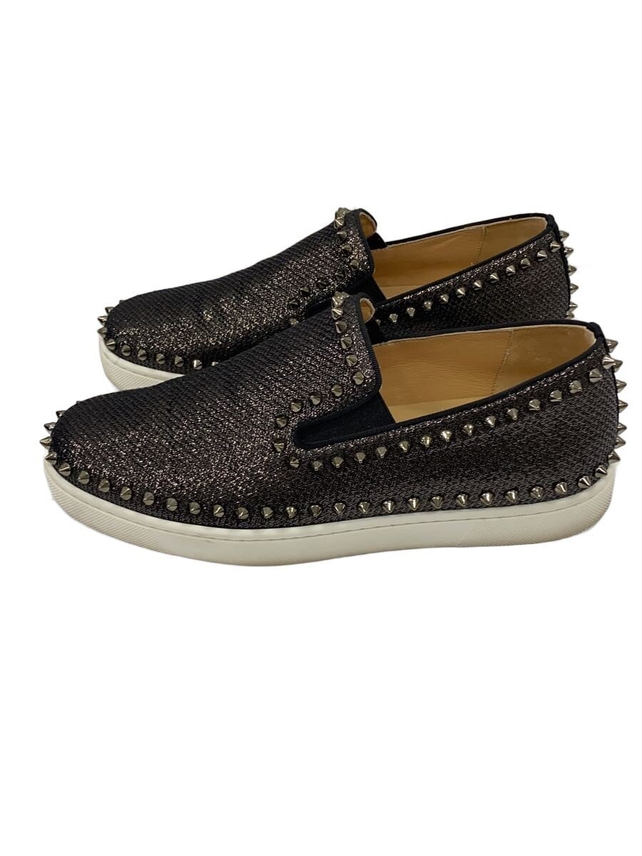 Christian Louboutin / PIK BOAT FLAT LUREX MUSICHALL/GG/シューズ/41/BLK/1210353