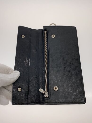 商品画像：ポルト・フォイユ・アコルディオン_タイガ/レザー/BLK/総柄/メンズ 4