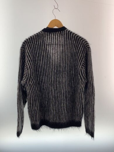 商品画像：モヘアカーディガン(厚手)/M/ナイロン/BLK/ストライプ 2