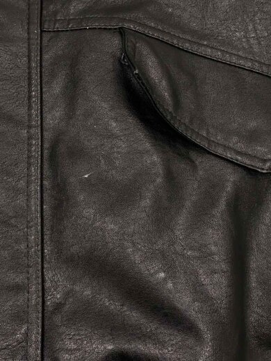 商品画像：ジンテージフェイクレザー゛ルゾン/M/ポリエステル/BLK/CLEjk855/汚れ有 6