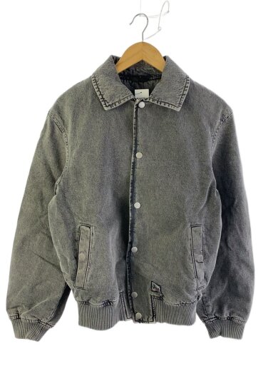 商品画像：デニムボンバージャケット/S/コットン/GRY/無地 1