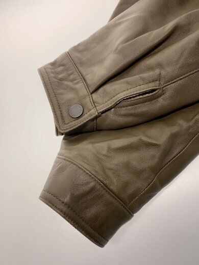 商品画像：レザージャケット・ブルゾン/2L/羊革/KHK/無地/6812A 5