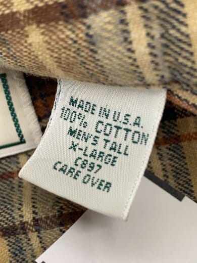 商品画像：長袖シャツ/XL/コットン/チェック/NORTHWOODS/MADE IN USA 4