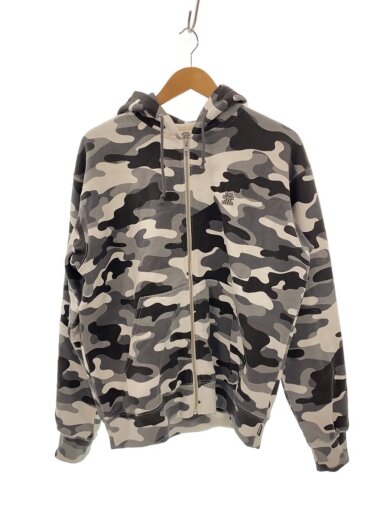 商品画像：ジップパーカー/M/コットン/GRY/カモフラ/BEPFW25CS05 1