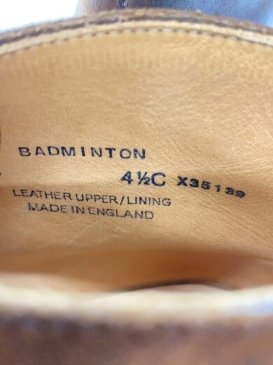 商品画像：バドミントン/BADMINTON チャッカブーツ/23.5cm/BRW/レザー/4533 5