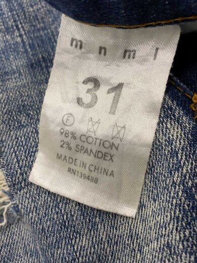 商品画像：スキニーパンツ/31/コットン/BLU/ダメージ加工/全体的に色褪せ有 5