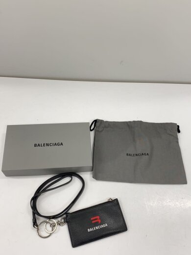 商品画像：カードケース/レザー/BLK/無地/メンズ/594548 1069 0 6