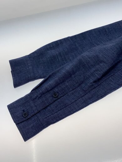 商品画像：バンドカラーシャツワンピース/--/コットン/IDG/無地/毛羽立ち有/汚れ有// 5