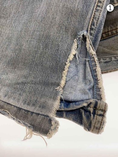 商品画像：507/ボタン裏104/トルコ製/汚れ・ダメージ有 ストレートパンツ/30/デニム/IDG 6