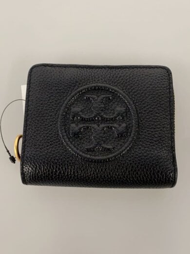 商品画像：2つ折り財布/レザー/BLK/レディース// 1