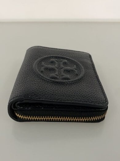 商品画像：2つ折り財布/レザー/BLK/レディース// 5