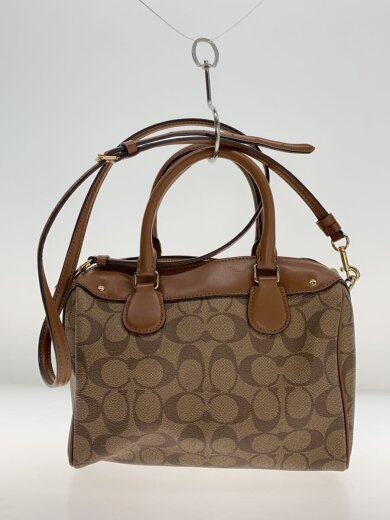 画像：COACHショルダーバッグ/PVC/BRW/総柄/F533123