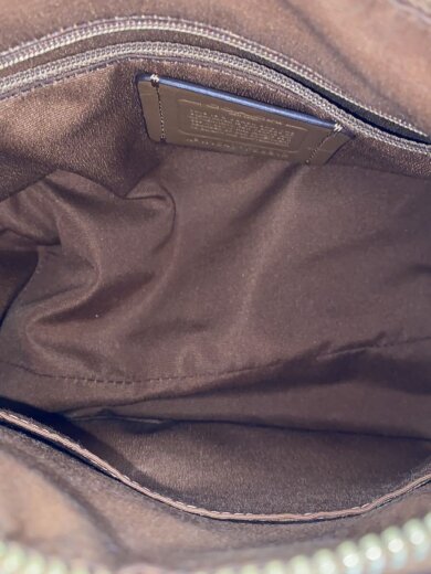 画像：COACHショルダーバッグ/PVC/BRW/総柄/F533126