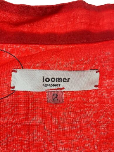 商品画像：loomer/半袖ブラウス/2/--/RED/無地/RE22SS-SH006// 3