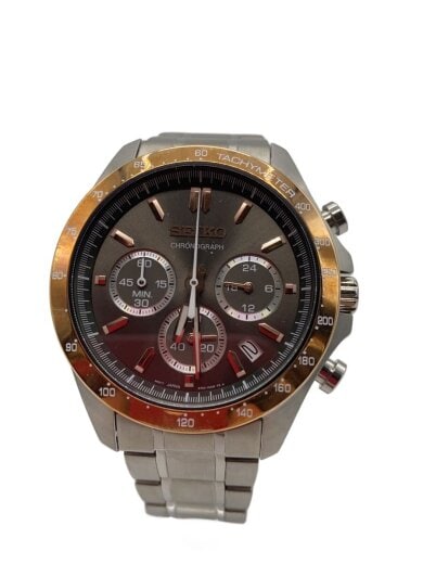 商品画像：クォーツ腕時計/アナログ/ステンレス/BRW/SLV/SS/8T63-00D0/クロノグラフ 1