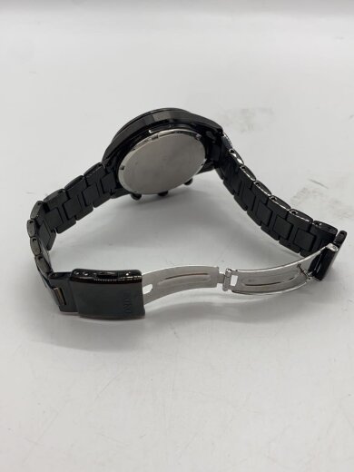 商品画像：ソーラー腕時計/アナログ/ステンレス/BLK/BLK/SS/V175-0FA0/クロノグラフ/Sシリーズ 4