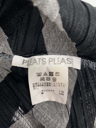 商品画像：半袖ブラウス/3/ポリエステル/GRY/ボーダー/PP71-JT672 3