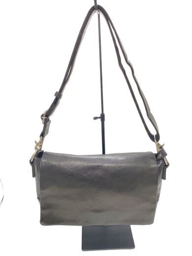 商品画像：ショルダーバッグ/レザー/BLK/無地 1