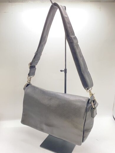 商品画像：ショルダーバッグ/レザー/BLK/無地 2