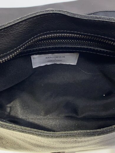 商品画像：ショルダーバッグ/レザー/BLK/無地 6