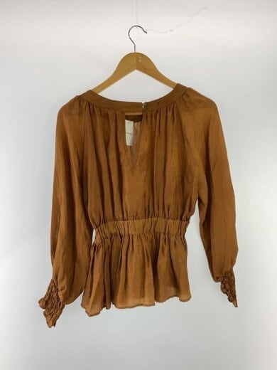 商品画像：長袖ブラウス/FREE/シルク/BRW/010182413 2