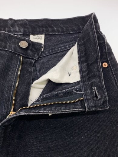 商品画像：USA製/90s/ストレートパンツ/--/デニム/BLK/無地/13560-0260 3