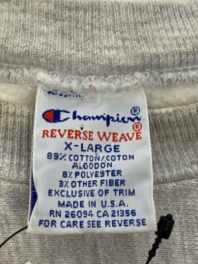 商品画像：90s/REVERSE WEAVE/MSMC/スウェット/XL/コットン/GRY 3
