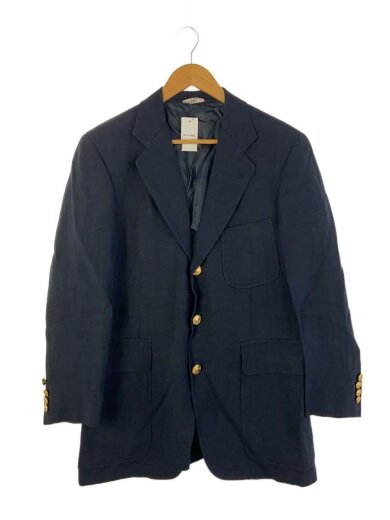 商品画像：3Bテーラードジャケット/金ボタン/リネン/NVY/無地/PMJ-BR-RL 1