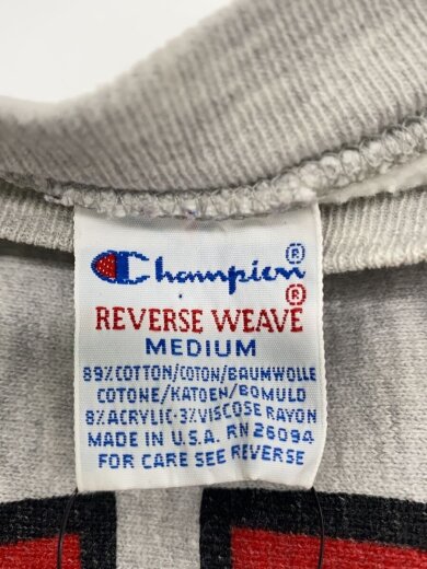 商品画像：スウェット/90s前期/REVERSE WEAVE/カレッジロゴ/目あり/M/コットン/GRY/無地 3
