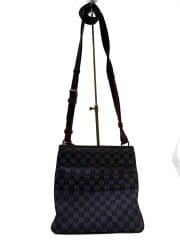 アナグラムパターン/ショルダーバッグ/カシミア/NVY/総柄