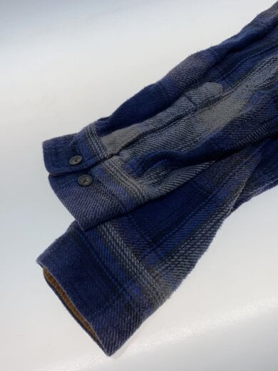 商品画像：90s/バングラデッシュ製/ヘビネル/ネルシャツ/L/コットン/NVY/チェック 6